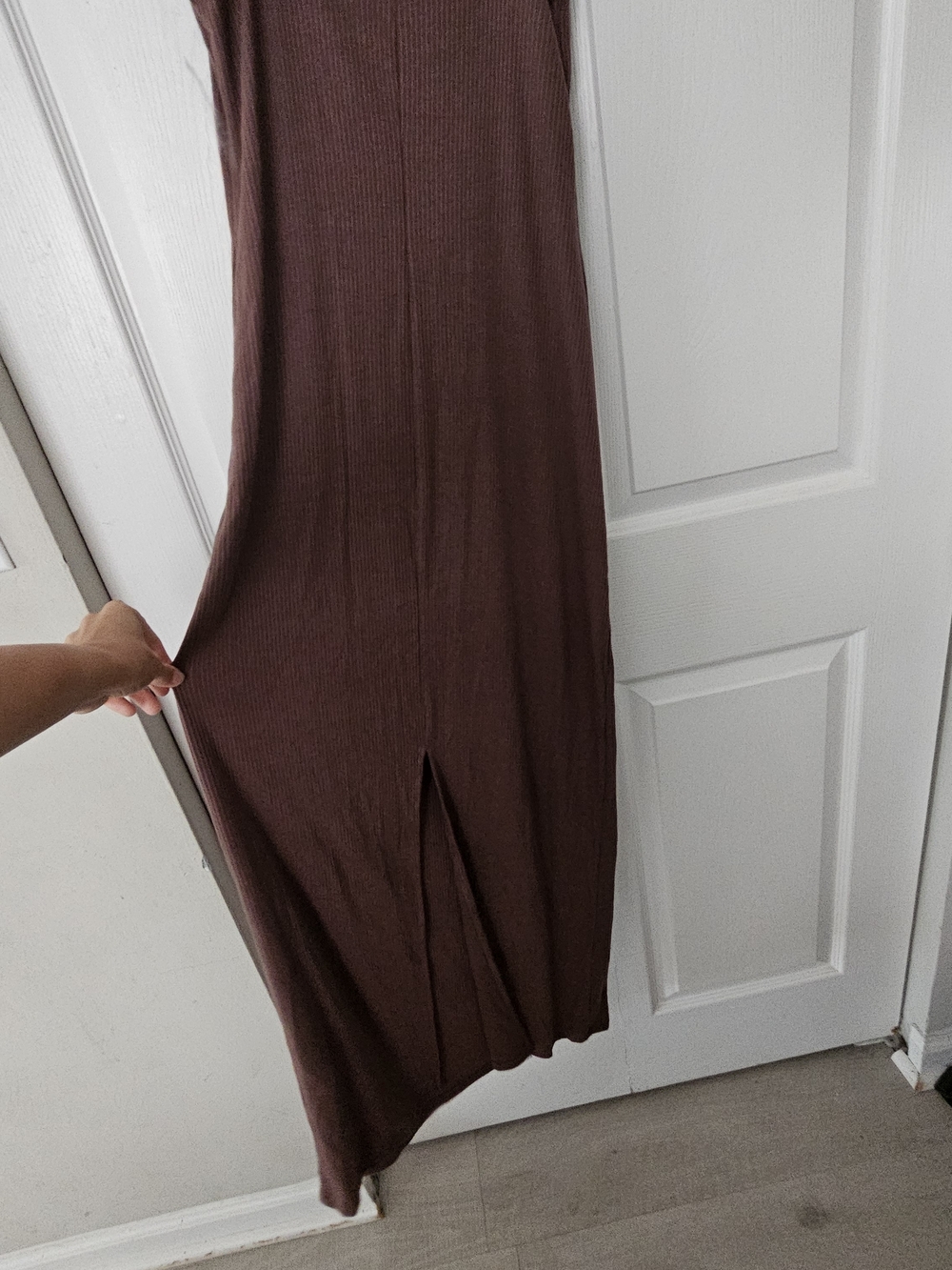 wild fable Brown Ribbed Maxi Dress - Picture 6 of 6